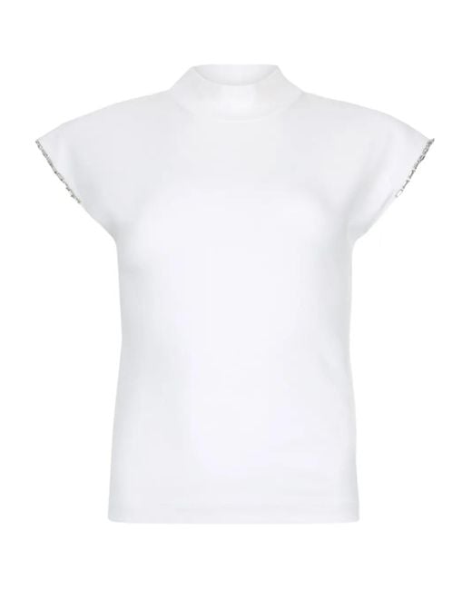 Liu Jo White T-Shirt mit Strass