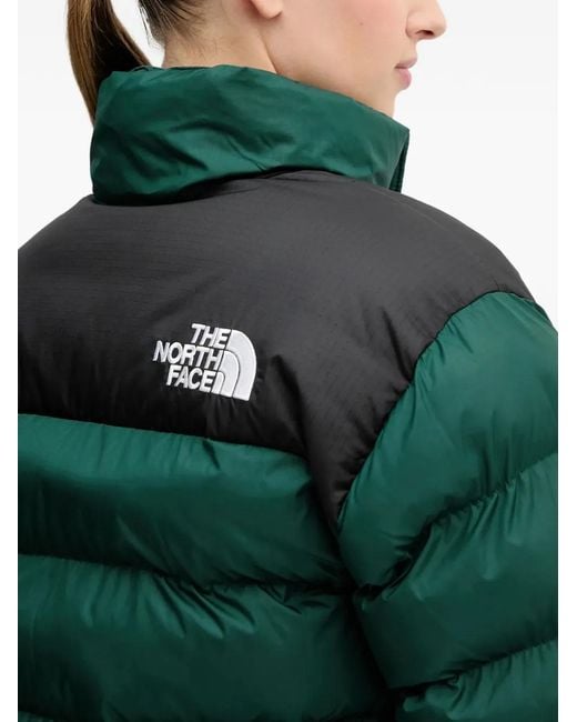 The North Face Green Hooded Padded Puffer Jacket