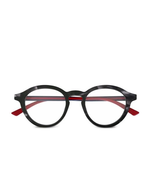 Gucci Gray Round-Frame Glasses for men