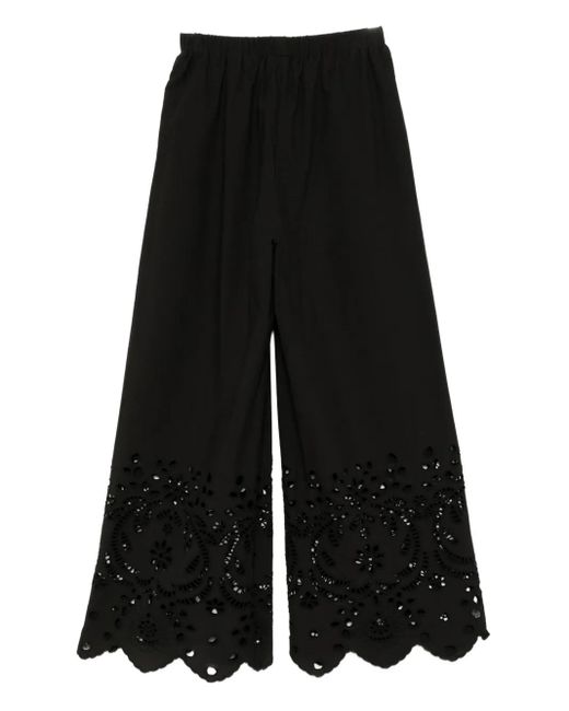 Bambah Black Eyelet Trousers
