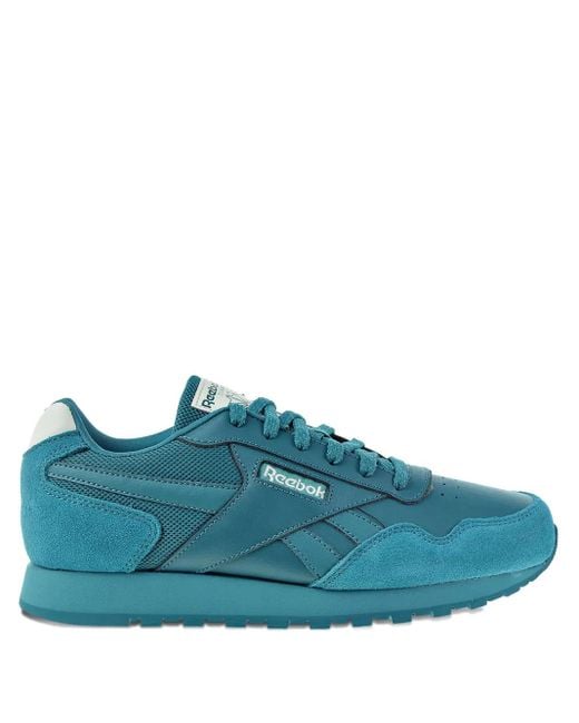 Reebok Blue Harman Run Leather Sneakers