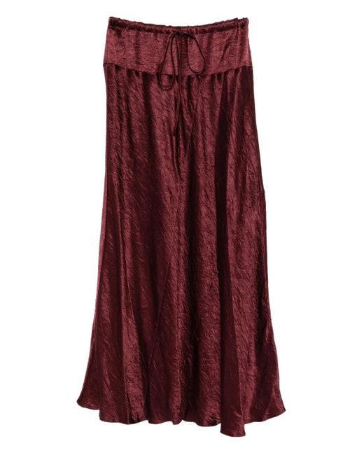Lauren Manoogian Purple Creased-Effect Skirt