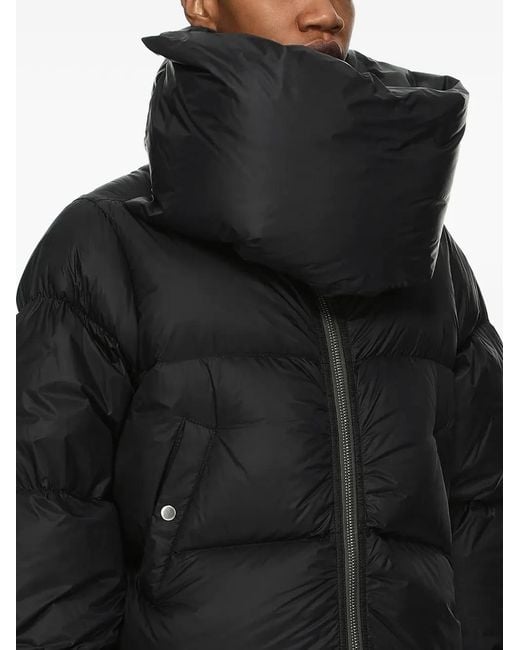 Funnel-Neck Down Jacket Rick Owens en coloris Black