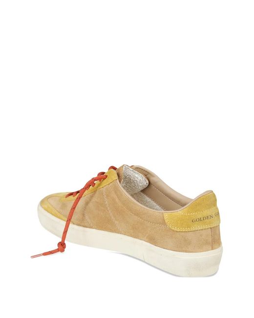 Golden Goose Deluxe Brand Brown Panelled Sneakers for men