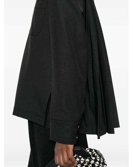 Sportmax Black Boxy Collar Jacket