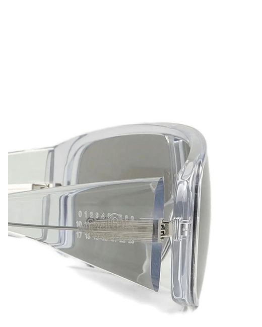 Retrosuperfuture Gray P55 Sonnenbrille Mit Shield-Gestell