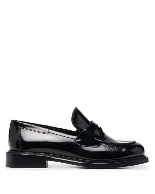Ferragamo Black Ferragamo Nyx 30 Patent Leather Loafers
