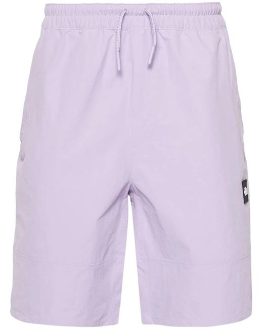 The North Face Purple Sakami Logo-Appliqué Track Shorts for men