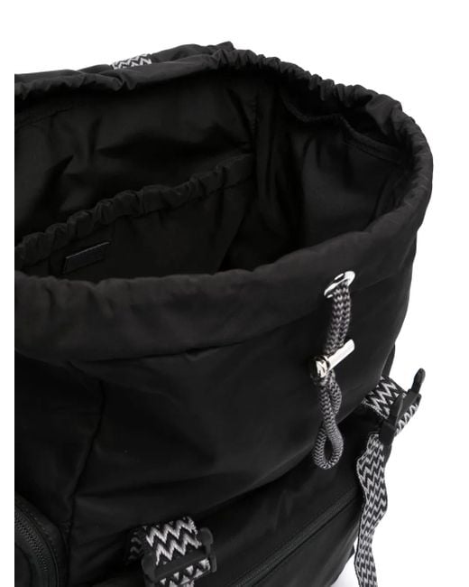Lanvin Black Curb Mini Backpack 14Cm Depth For for men