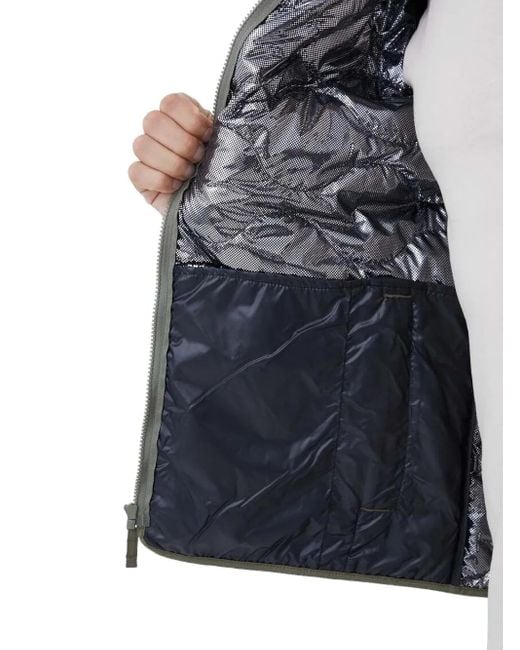 Columbia Green Quilted Zip-Up Padded Jacket for men