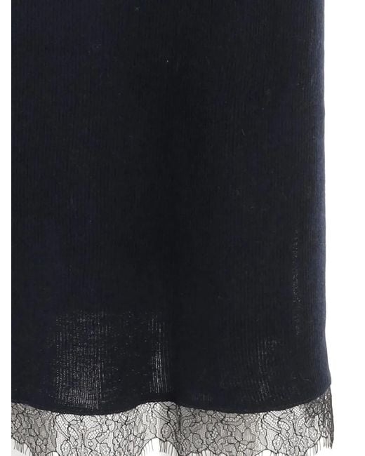 arch4 Blue Elasticated Lace Skirt