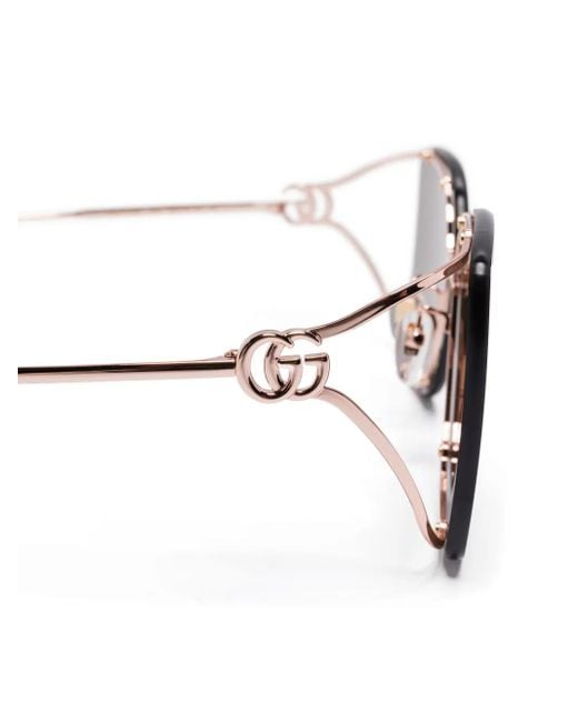 Gucci Brown Square-Frame Sunglasses
