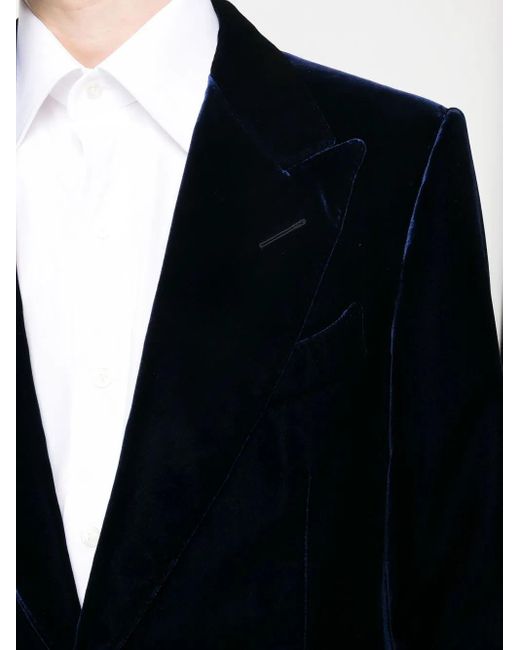 BLAZER IN VELLUTO di Tom Ford in Black da Uomo