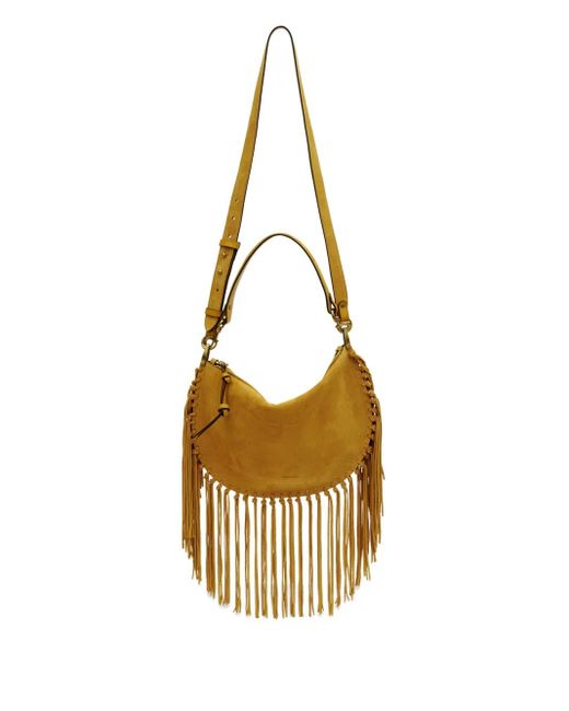 Isabel Marant Multicolor Oskan Soft Zip Fringed Shoulder Strap
