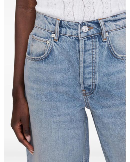 Anine Bing Blue Heath Faded Jeans