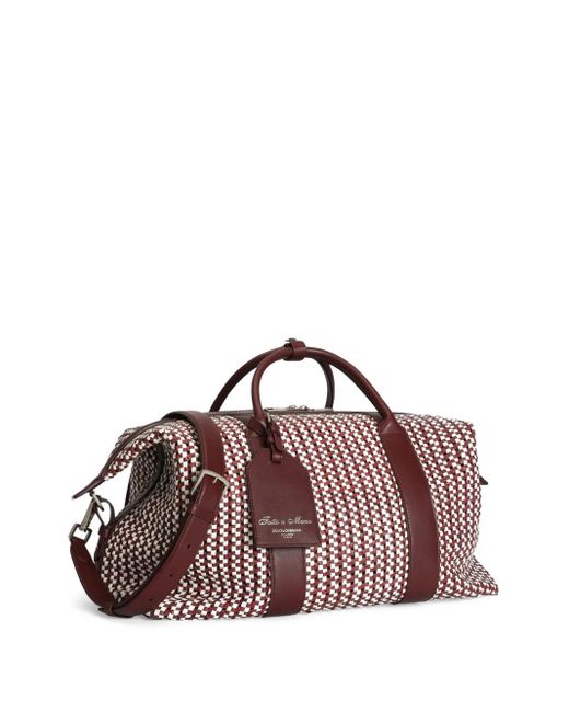 メンズ Dolce & Gabbana ロゴタグ スーツケース Brown