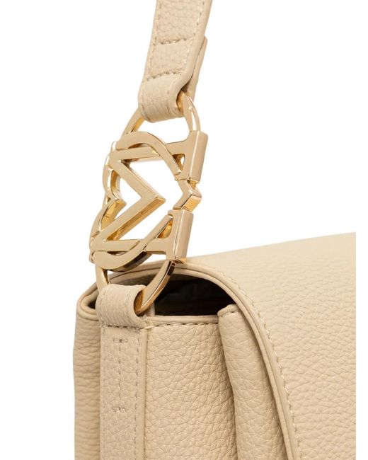 Love Moschino Natural Sac Porté Épaule À Plaque Logo
