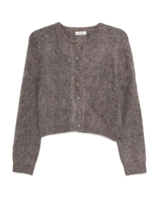 Soft Goat アルパカウールブレンド カーディガン Brown