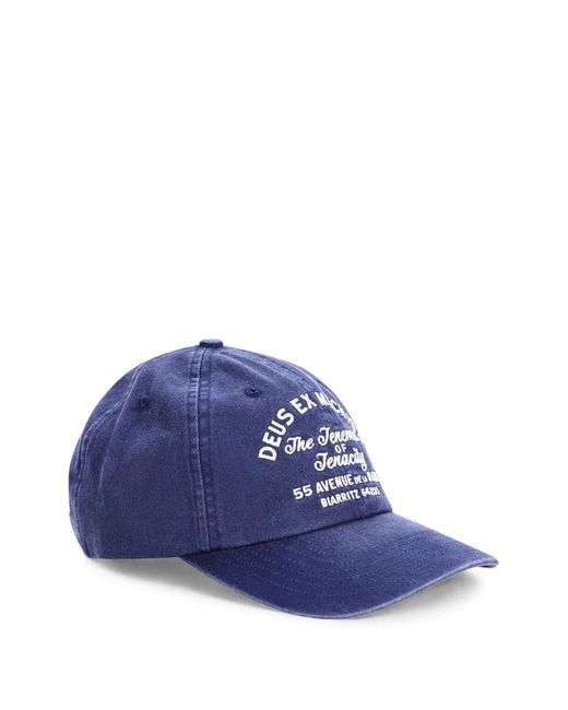 Deus Ex Machina Blue Biarritz Sign Cap for men