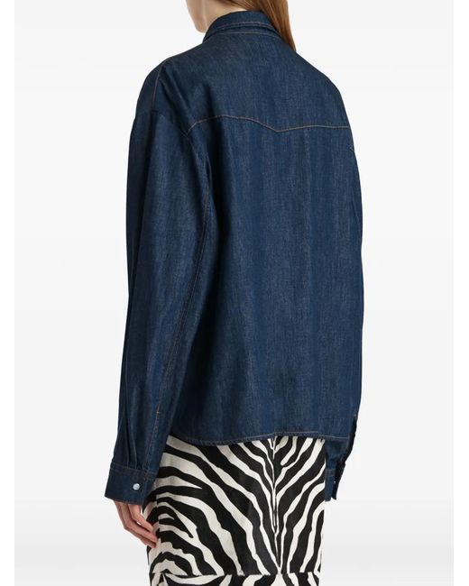 Khaite Blue Grenon Shirt