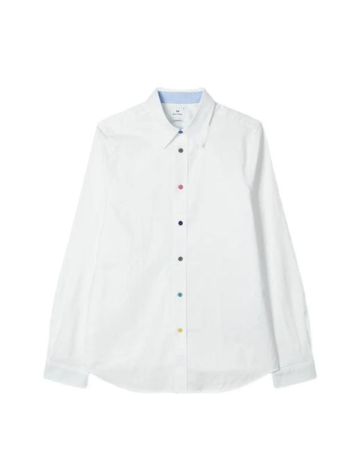 Paul Smith White Buttoned Shirt for men