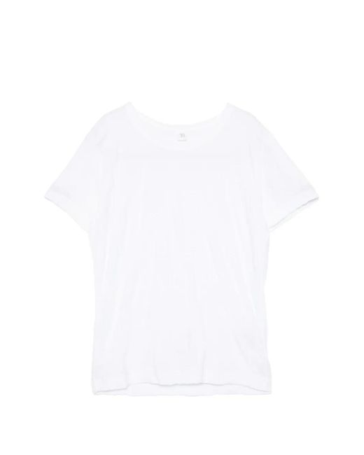Y's Yohji Yamamoto White T-Shirt À Fini Texturé