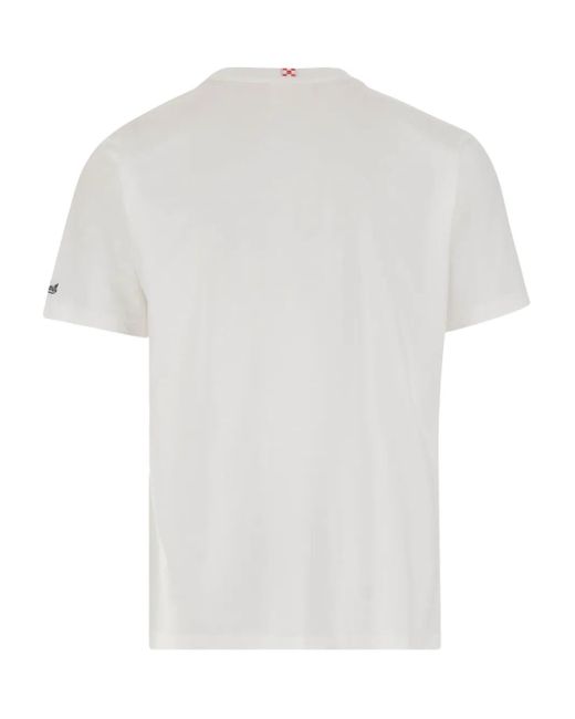 Mc2 Saint Barth White Graphic-Print T-Shirt for men