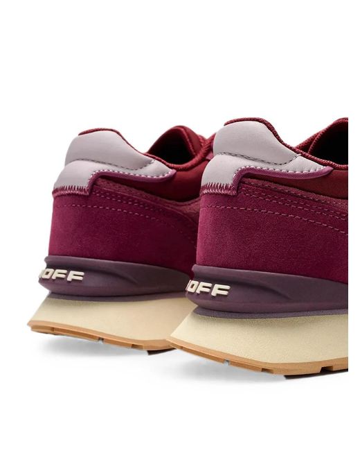 HOFF Purple City Calf Suede-Panelled Sneakers