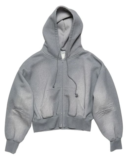 Acne Gray Gradient-Effect Hoodie