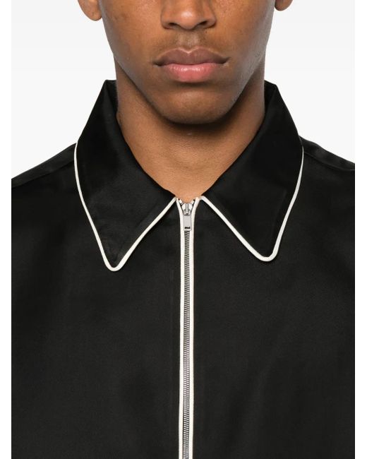 メンズ Jil Sander ジップ シャツ Black