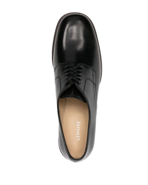 Lemaire 55mm Leather Derby Shoes in Black | Lyst