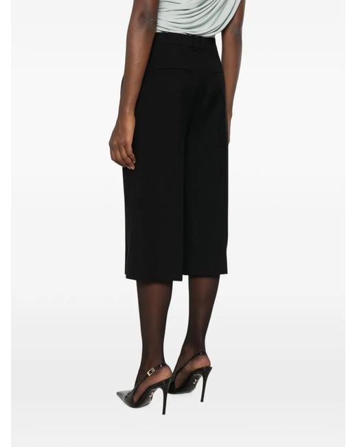 Saint Laurent Black Pleated Shorts