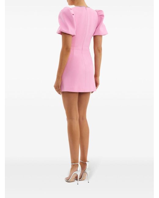 Rebecca Vallance Pink Karina Crystal-Embellished Mini Dress