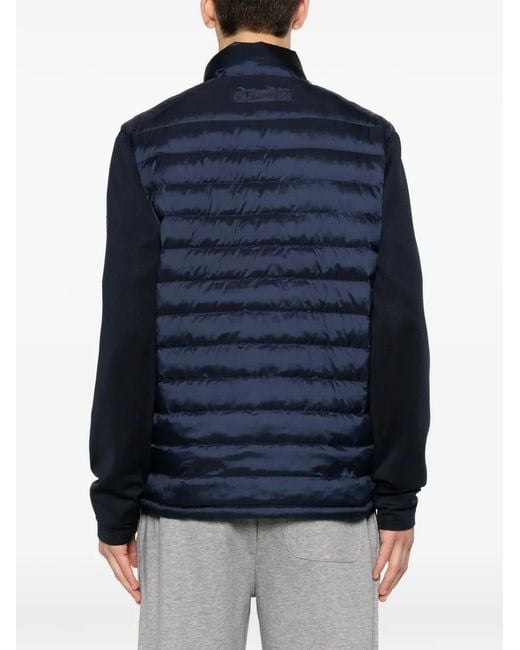 Gant Blue Veste Hybrid À Empiècement Matelassé for men