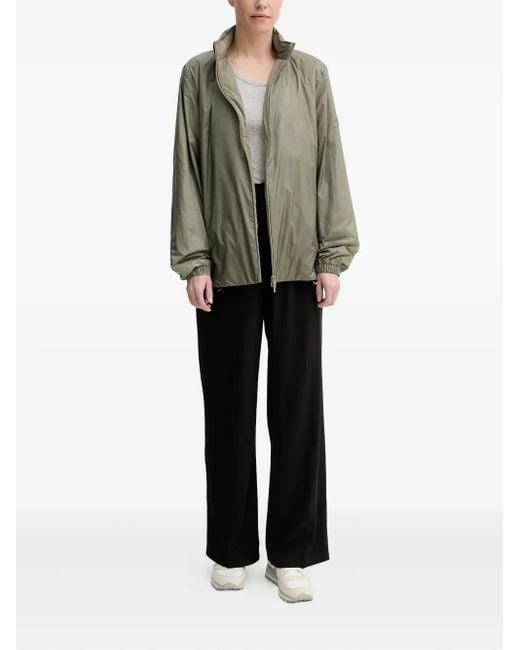 Rains Green Zip-Front Lightweight Jacket