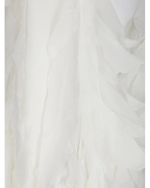 Maria Calderara White Layered Tank Top
