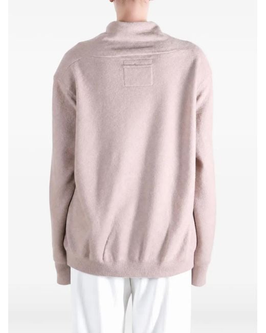 Frenckenberger Pink Shawl-Collar Cardigan
