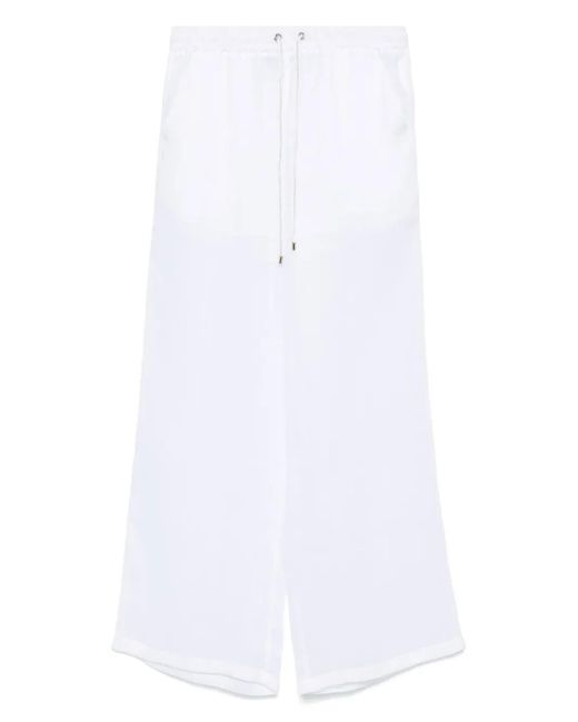 Pantaloni Con Vita Elasticizzata di Lorena Antoniazzi in White