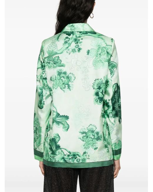 F.R.S For Restless Sleepers Green Doppelreihiger Lone Blazer