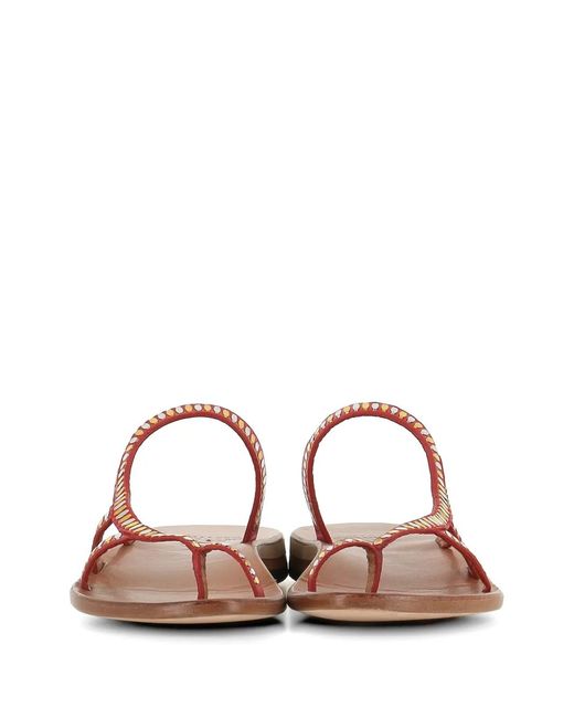 Calleen Cordero Brown Cruz N Sandal Stud-Embellished Sandals