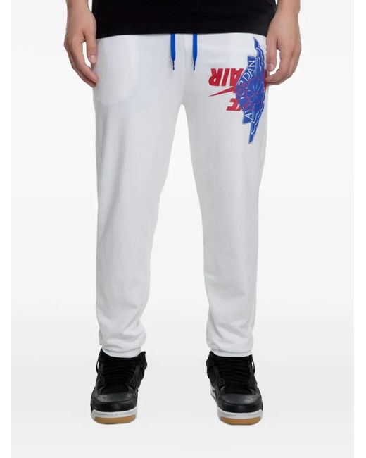 Nike Blue Jumpman Wings Fleece Track Pants for men