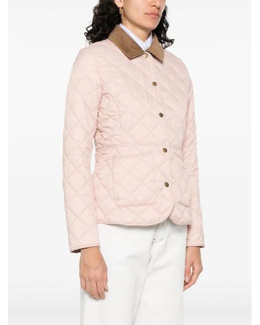 Barbour Pink Deveron Quilted Jacket