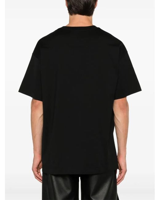 Givenchy Black T-Shirt With Embossed Logo for men