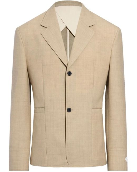 Jacquemus Canvas Blazer in het Natural voor heren