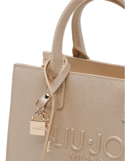 Liu Jo Natural Small Handbag With Charm