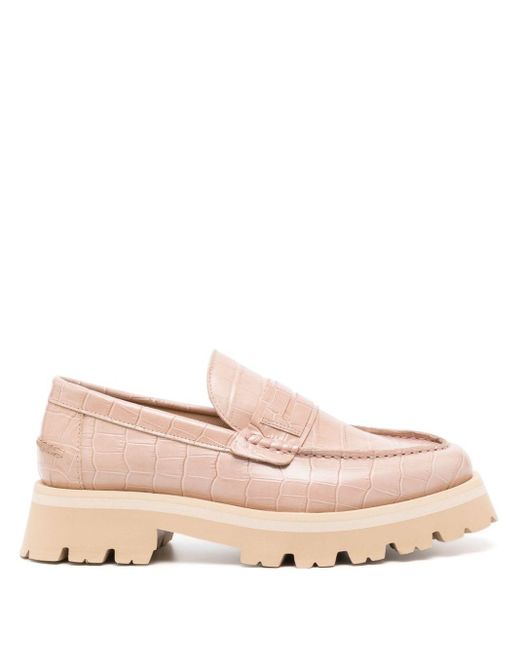 Paul Smith Pink Felicity 40mm Leather Loafers