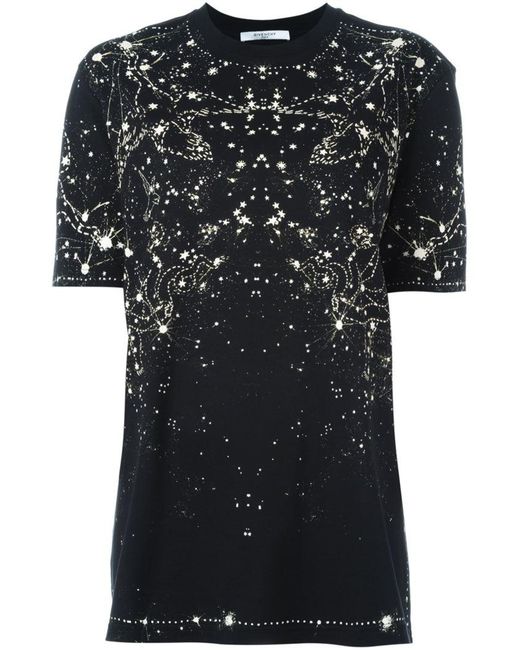 Givenchy Black Constellation Print T-shirt