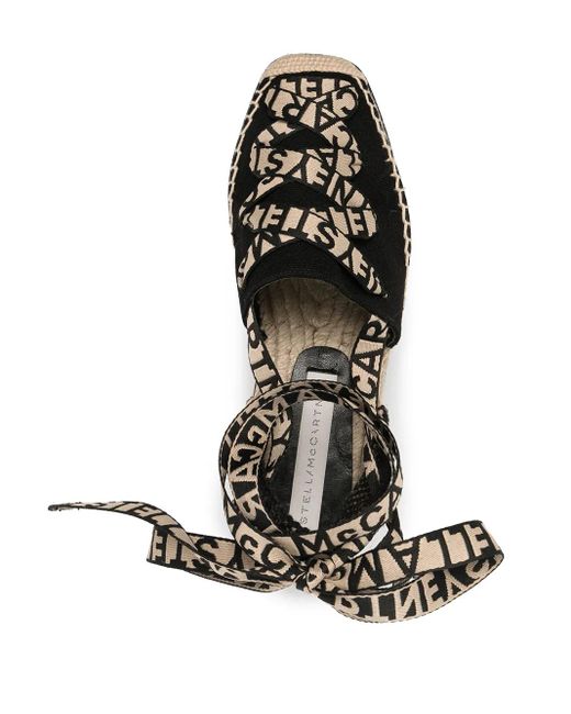 Espadrillas Gaia in tela multicolor di Stella McCartney in Black