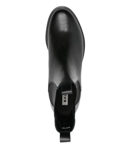 Bally Black Anni Moon Elastic-Panel Leather Boots for men