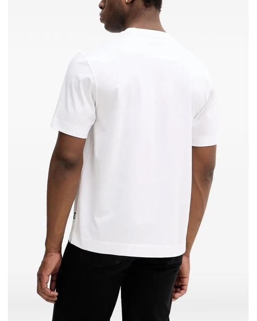 Boss White Logo T-Shirt for men